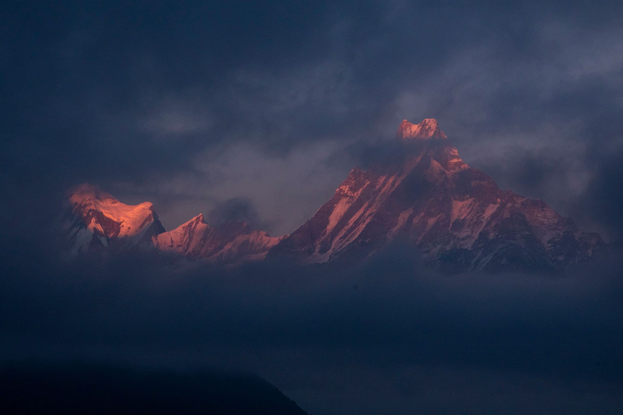 Machapuchare above the Annapurna Sanctuary, Nepal