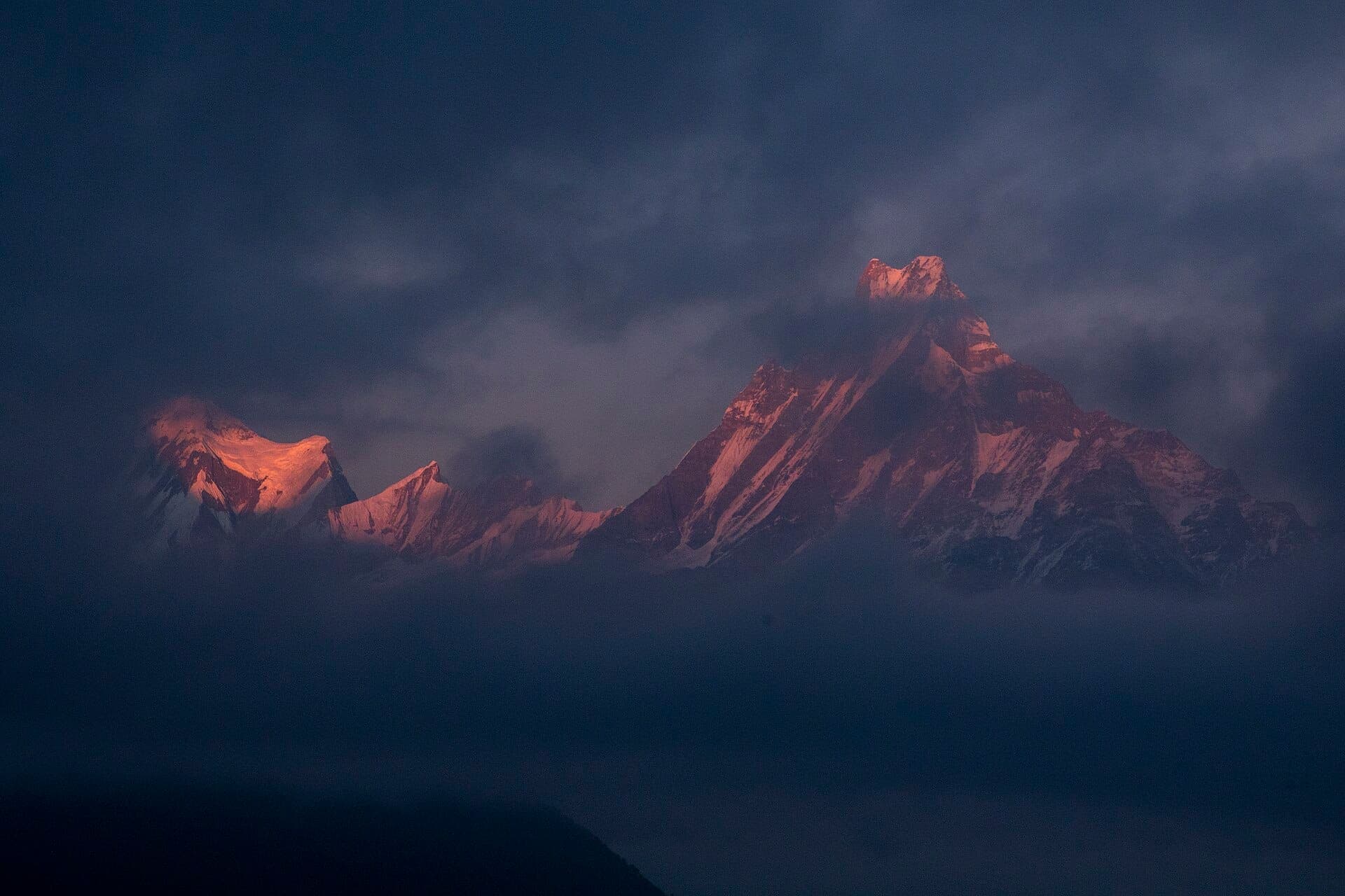 Machapuchare above the Annapurna Sanctuary, Nepal