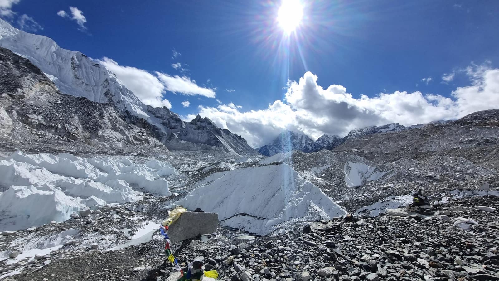 Everest Base Camp on the Khumbu Glacier, Nepal