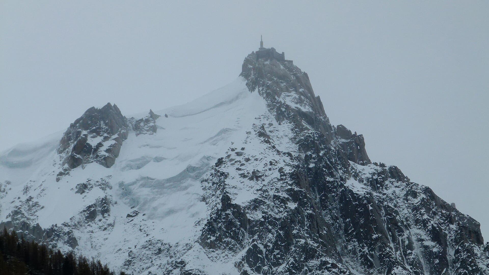 Mont Blanc and the Aiguille du Midi, Chamonix, France