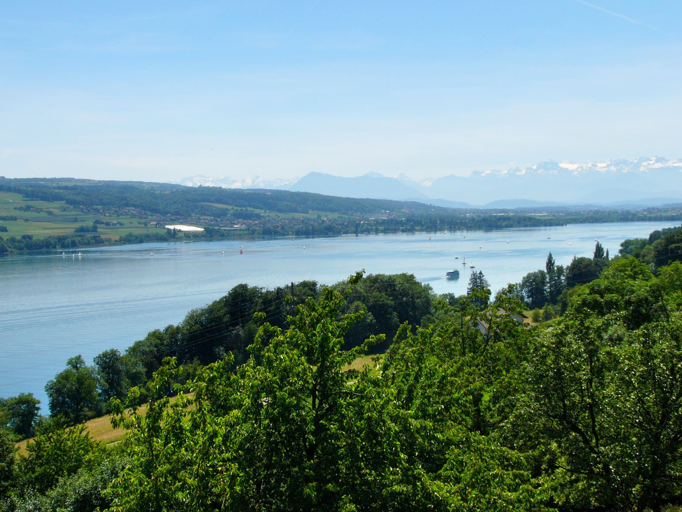 Hallwilersee in Aargau, Switzerland