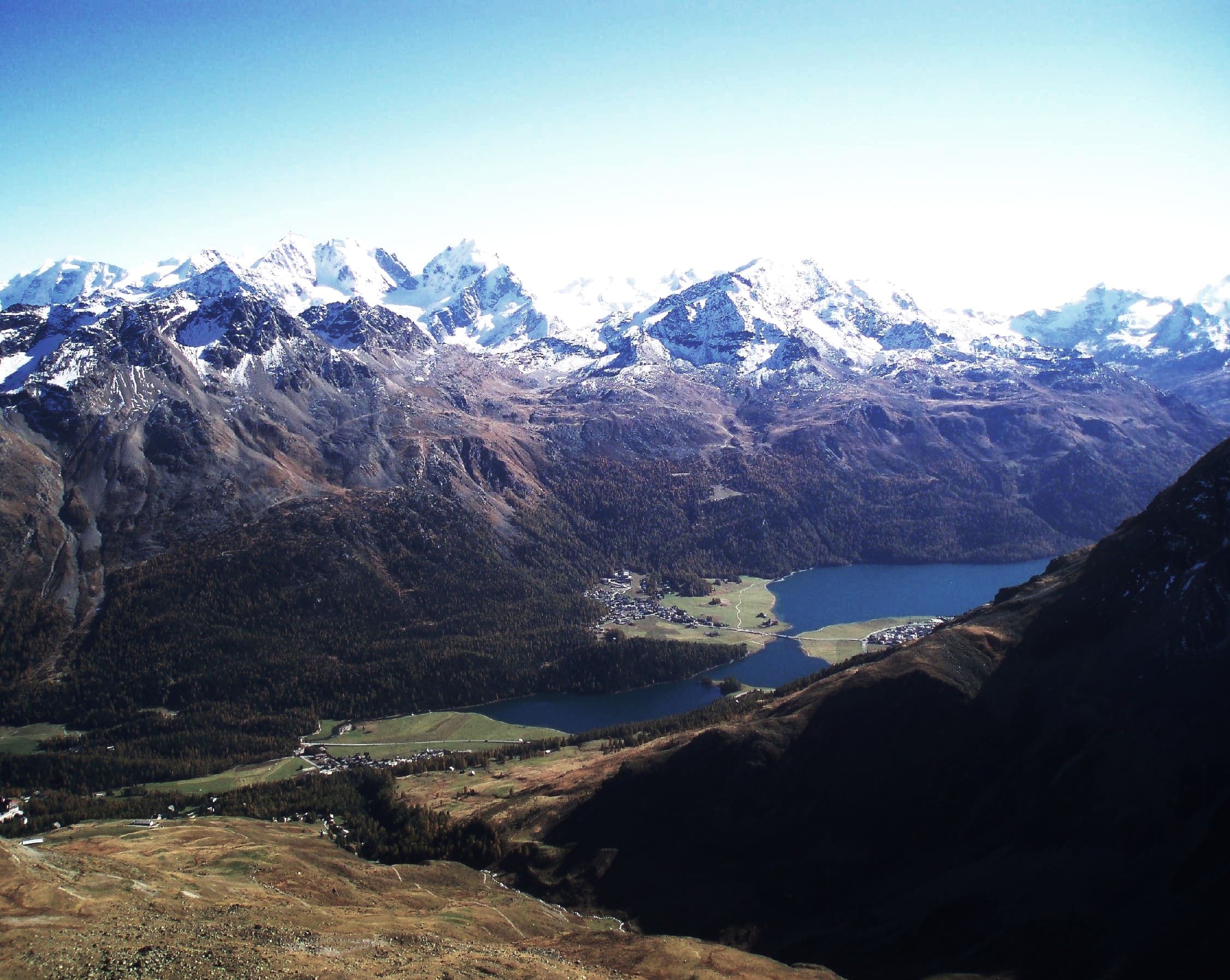 The Engadin high valley, Graubünden, Switzerland
