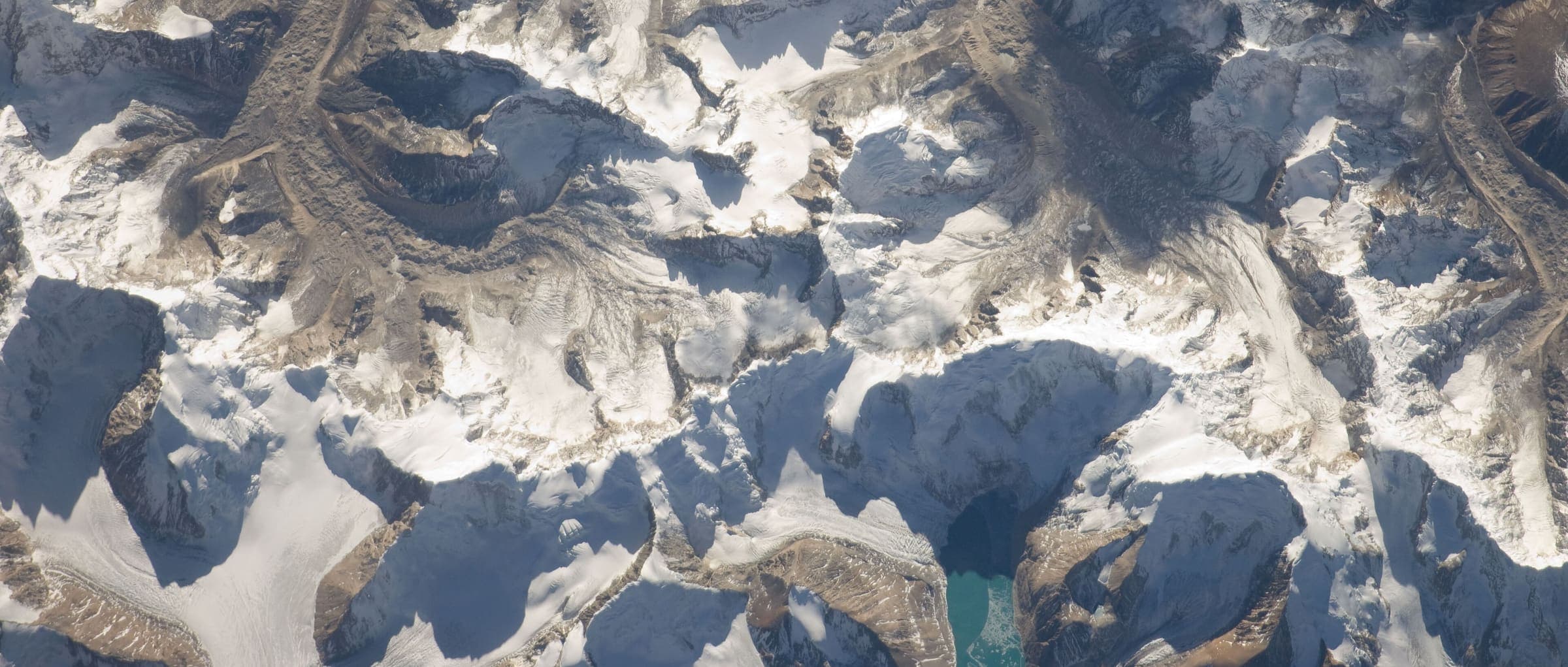 Langtang Ri and the Langtang Himal from orbit, Nepal